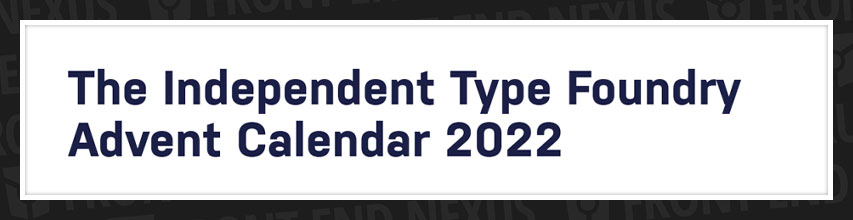 Independent Type Foundry Advent Calendar banner