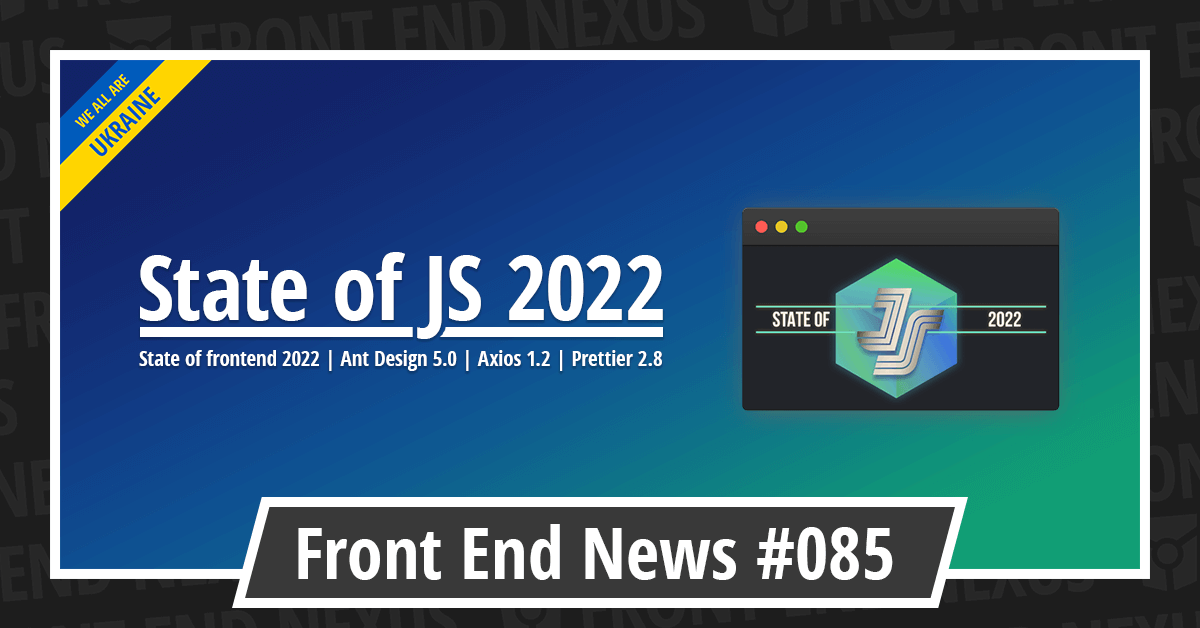 Banner for Front End News #085