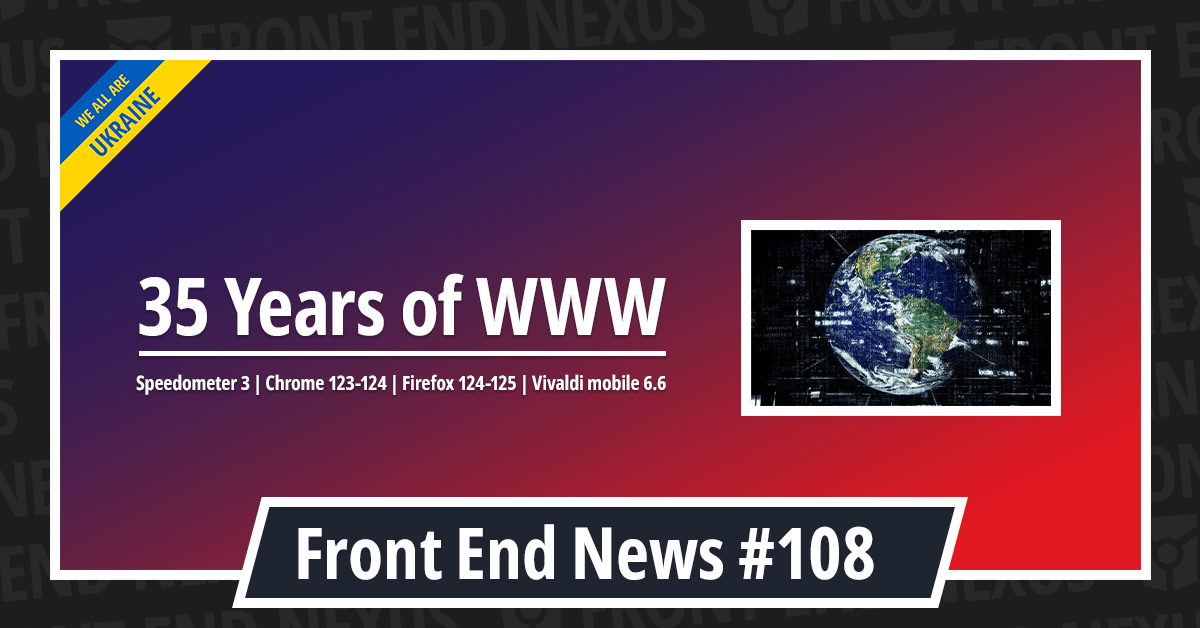 Banner for Front End News #108