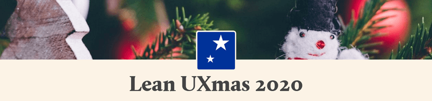 Banner for Lean UXmas