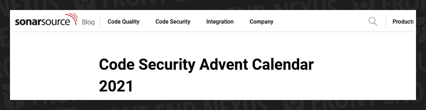 Code Security Advent banner