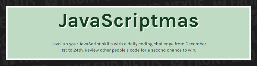 24 days of JavaScriptmas banner