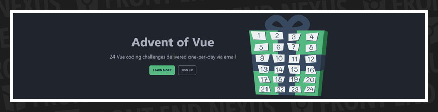 Advent of Vue banner