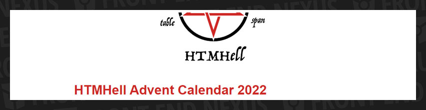 HTMHell Advent Calendar banner
