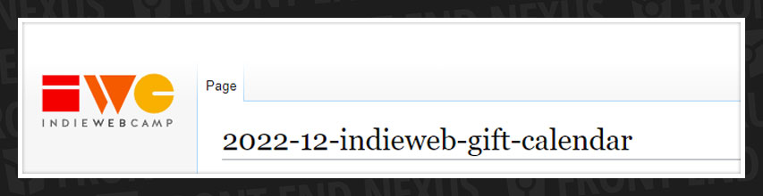 IndieWeb Gift Calendar banner