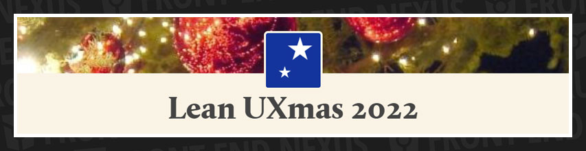 Lean UXmas banner