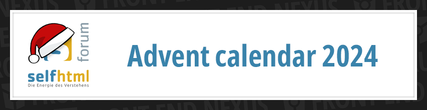 SELFHTML Advent Calendar banner