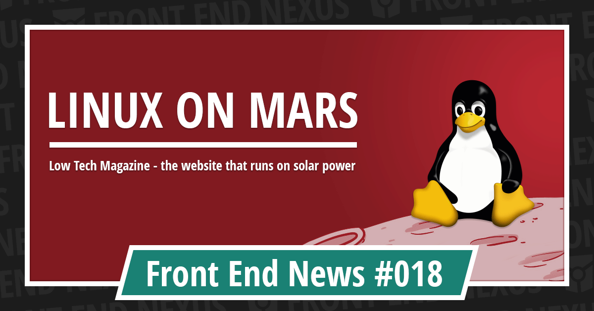 Banner for Front End News #018