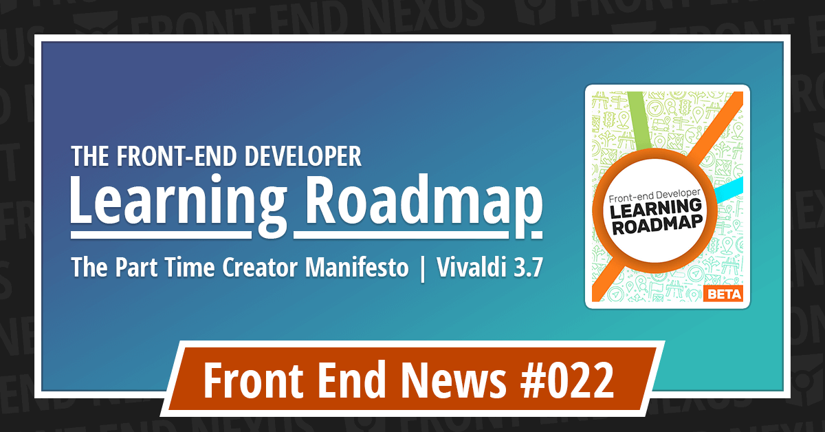 Banner for Front End News #022
