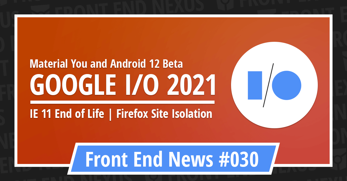 Banner for Front End News #030