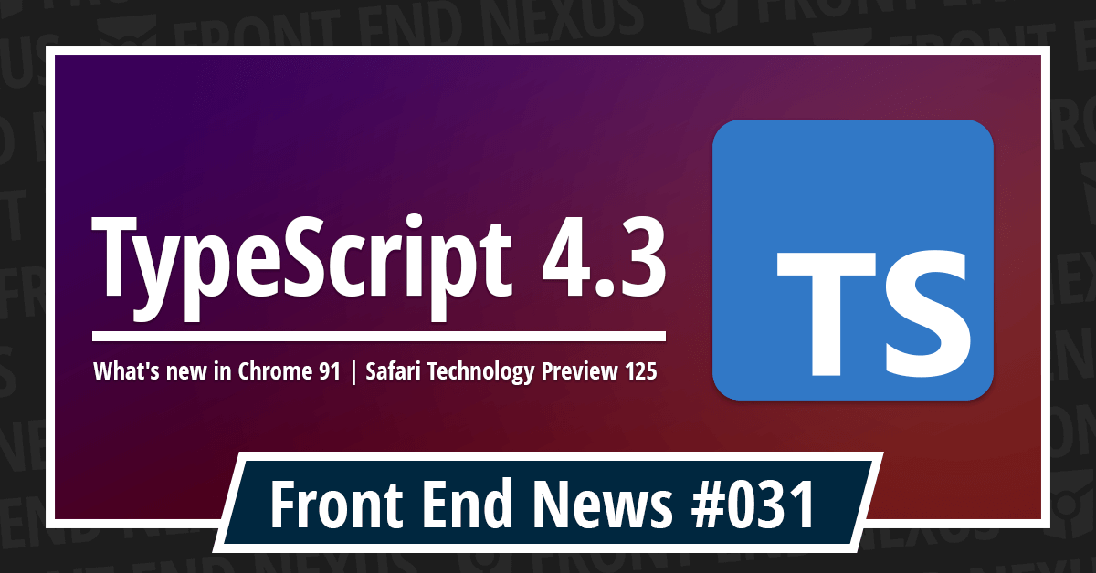 Banner for Front End News #031