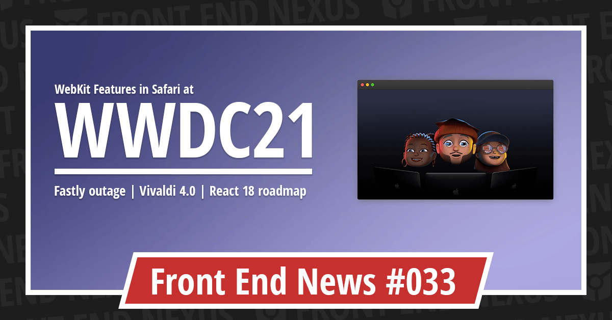 Banner for Front End News #033