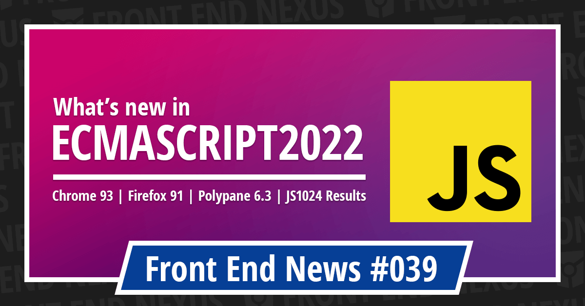 Banner for Front End News #039