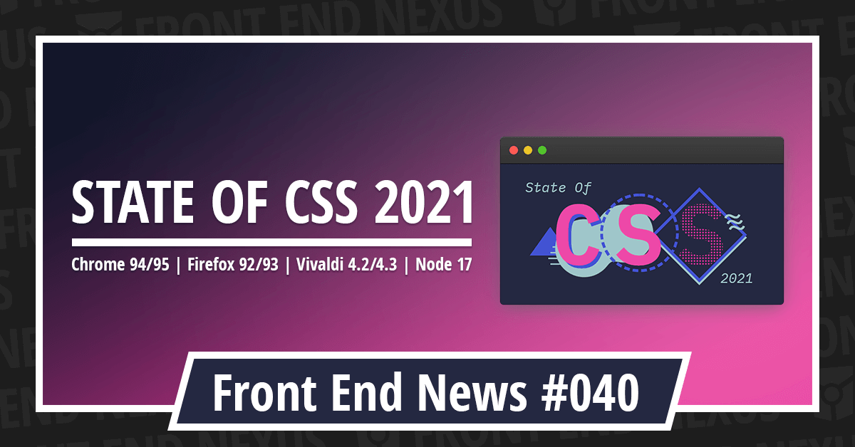 Banner for Front End News #040