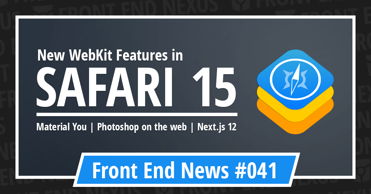 Banner for Front End News #041