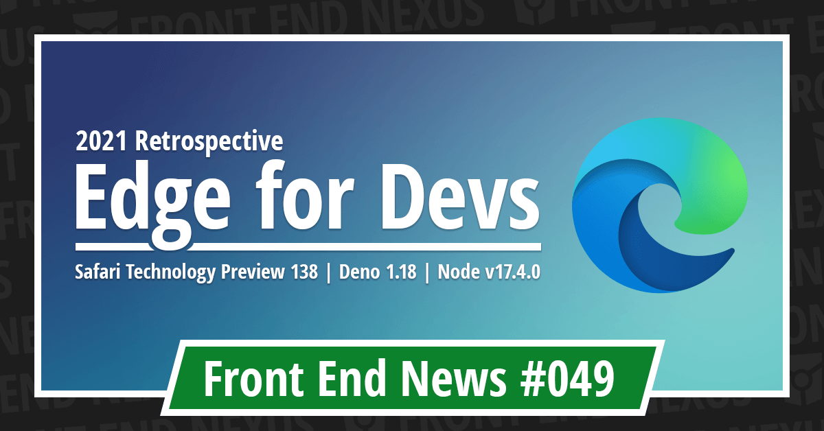 Banner for Front End News #049