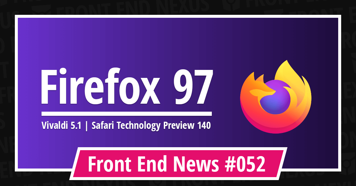 Banner for Front End News #052