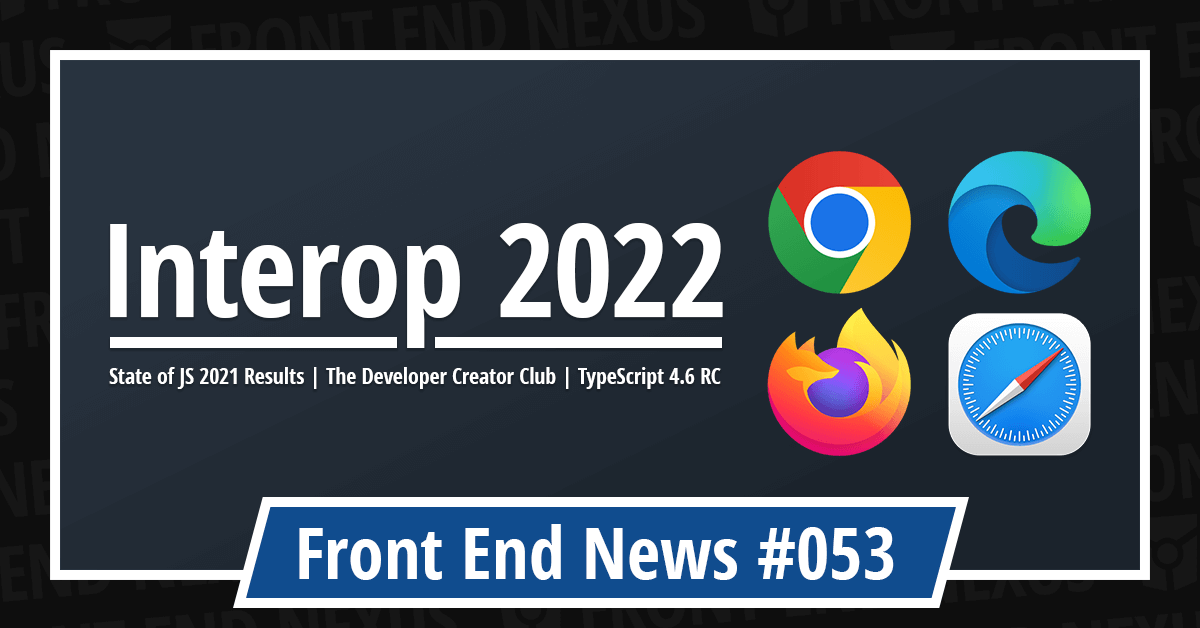 Banner for Front End News #053
