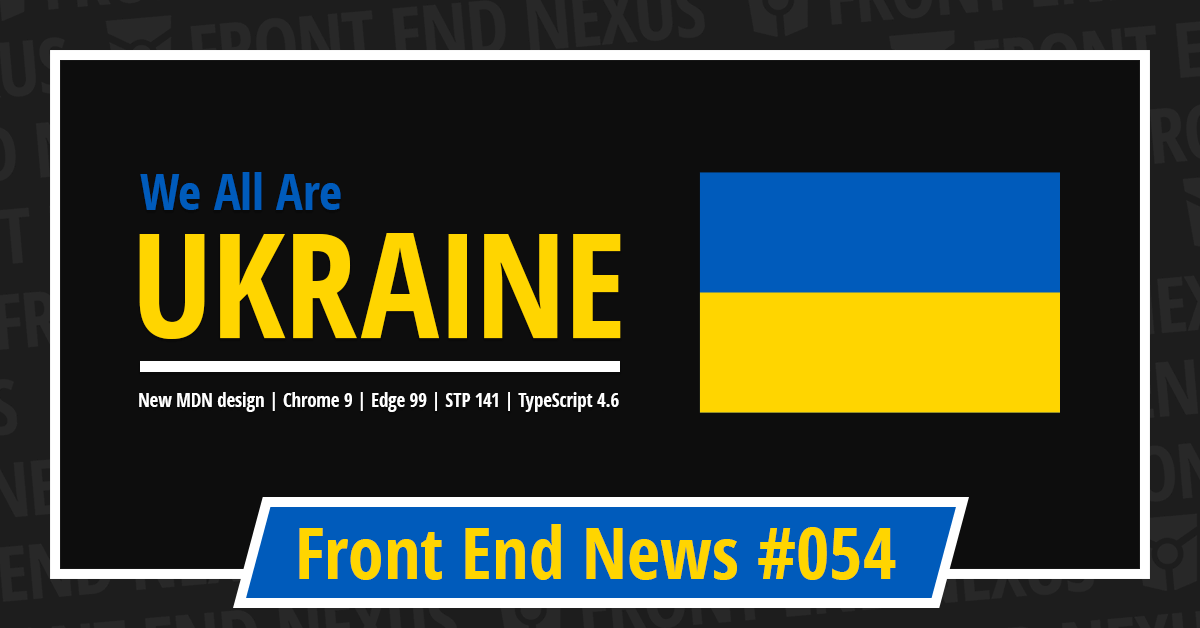 Banner for Front End News #054
