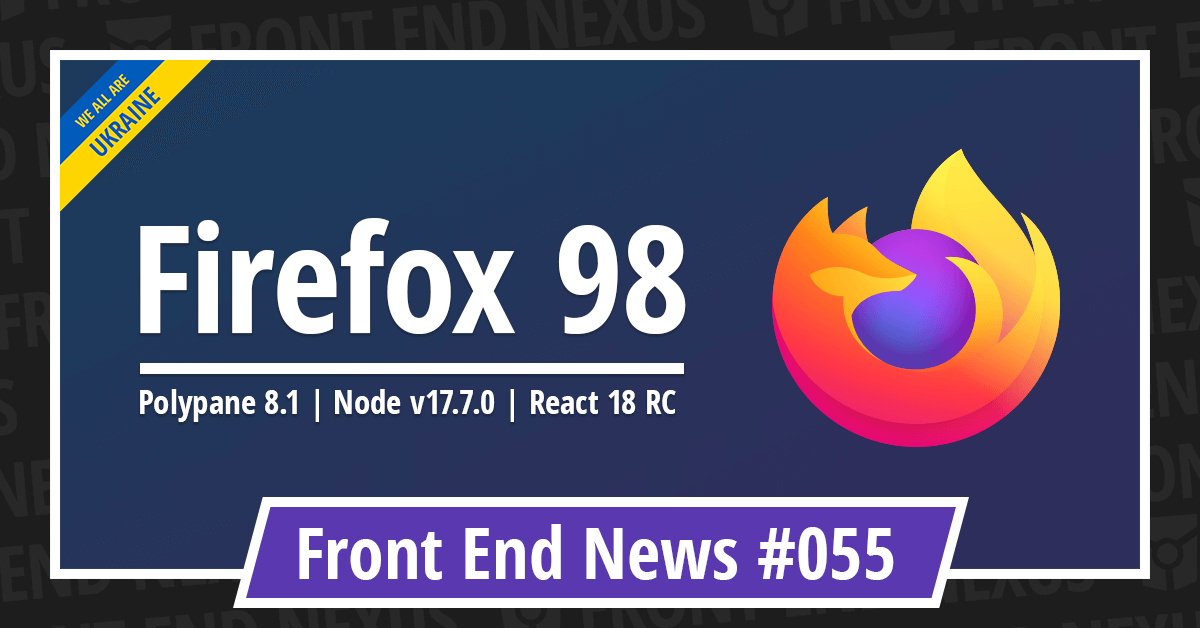 Banner for Front End News #055