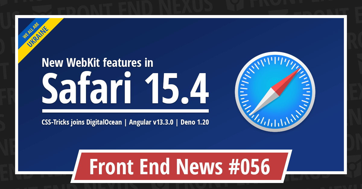 Banner for Front End News #056