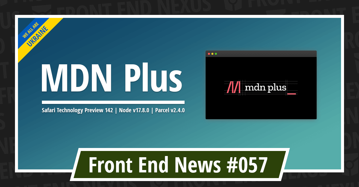 Banner for Front End News #057