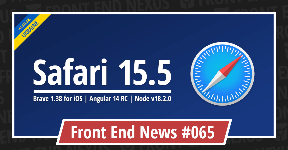 Banner for Front End News #065