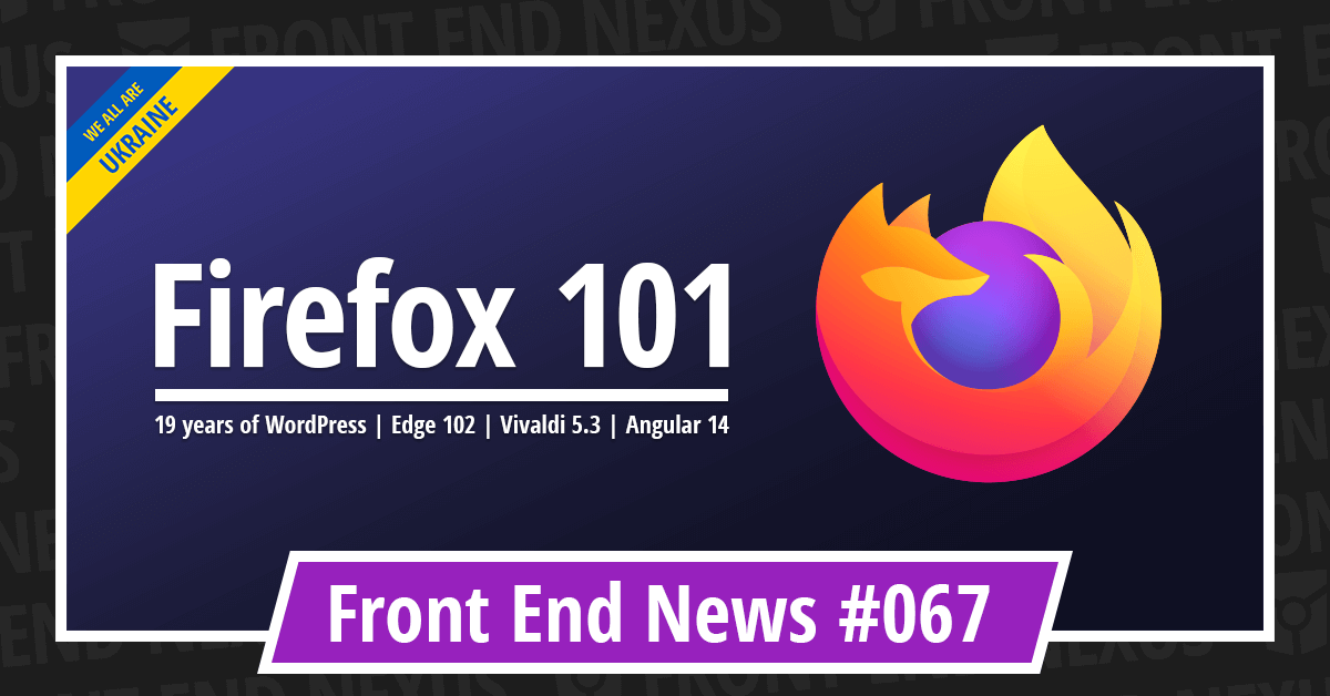 Banner for Front End News #067