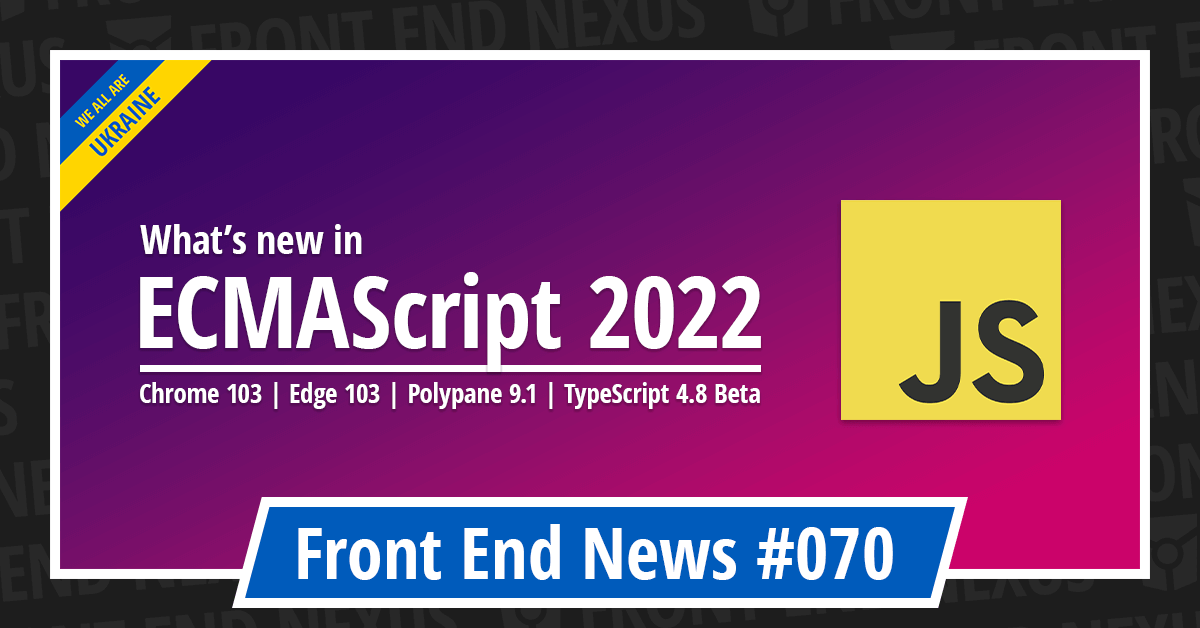Banner for Front End News #070