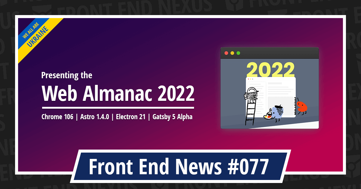Banner for Front End News #077