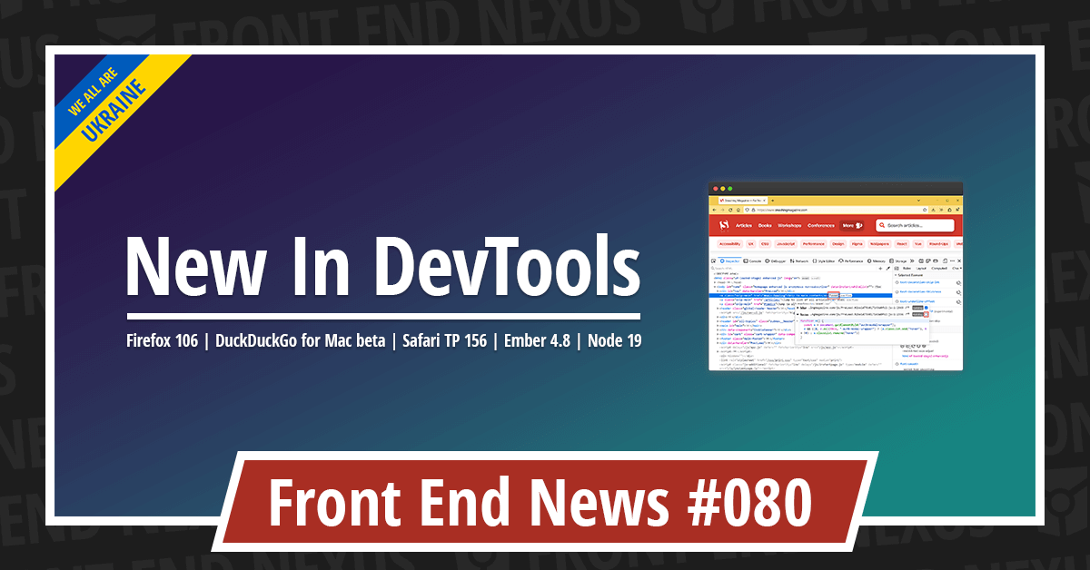 Banner for Front End News #080