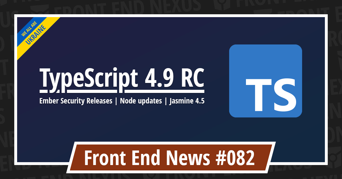 Banner for Front End News #082