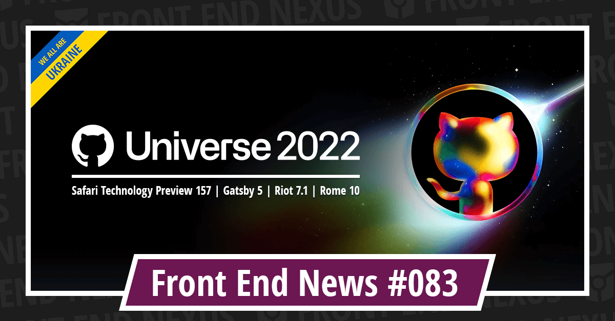 Banner for Front End News #083