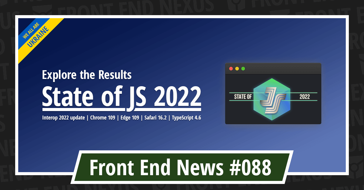 Banner for Front End News #088