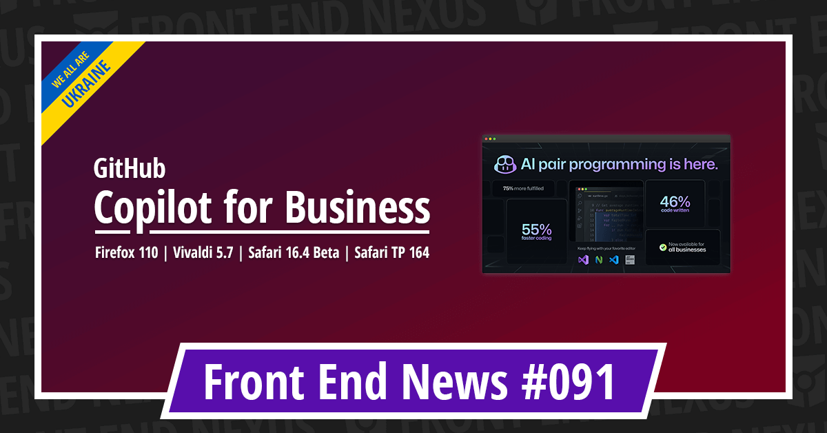 Banner for Front End News #091