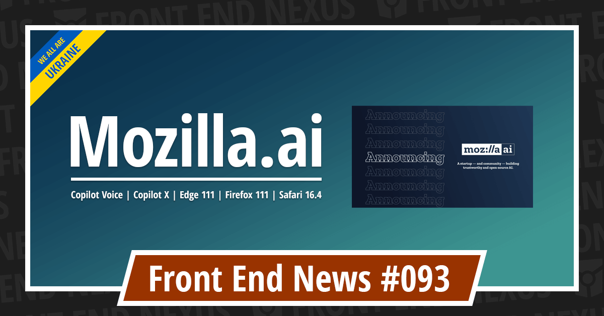Banner for Front End News #093