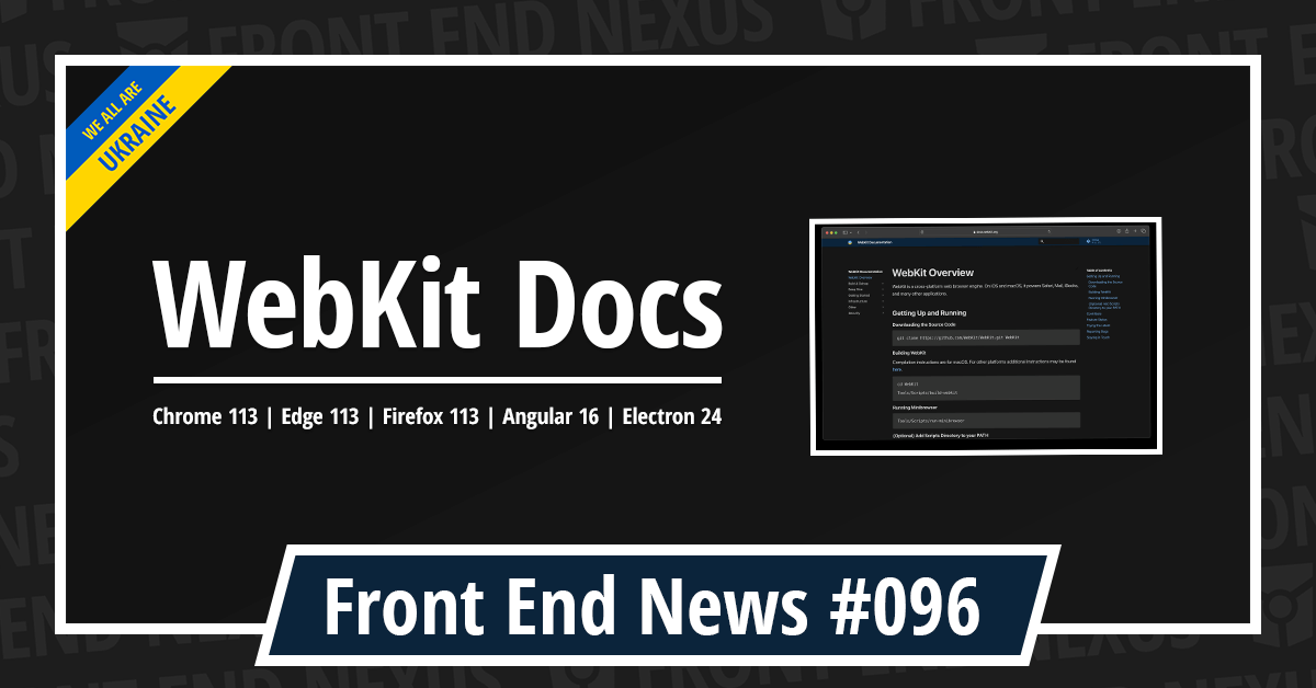 Banner for Front End News #096