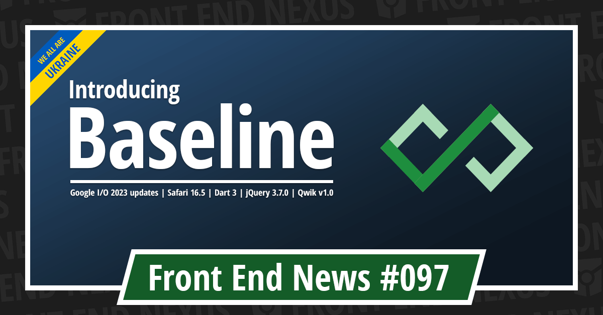 Banner for Front End News #097