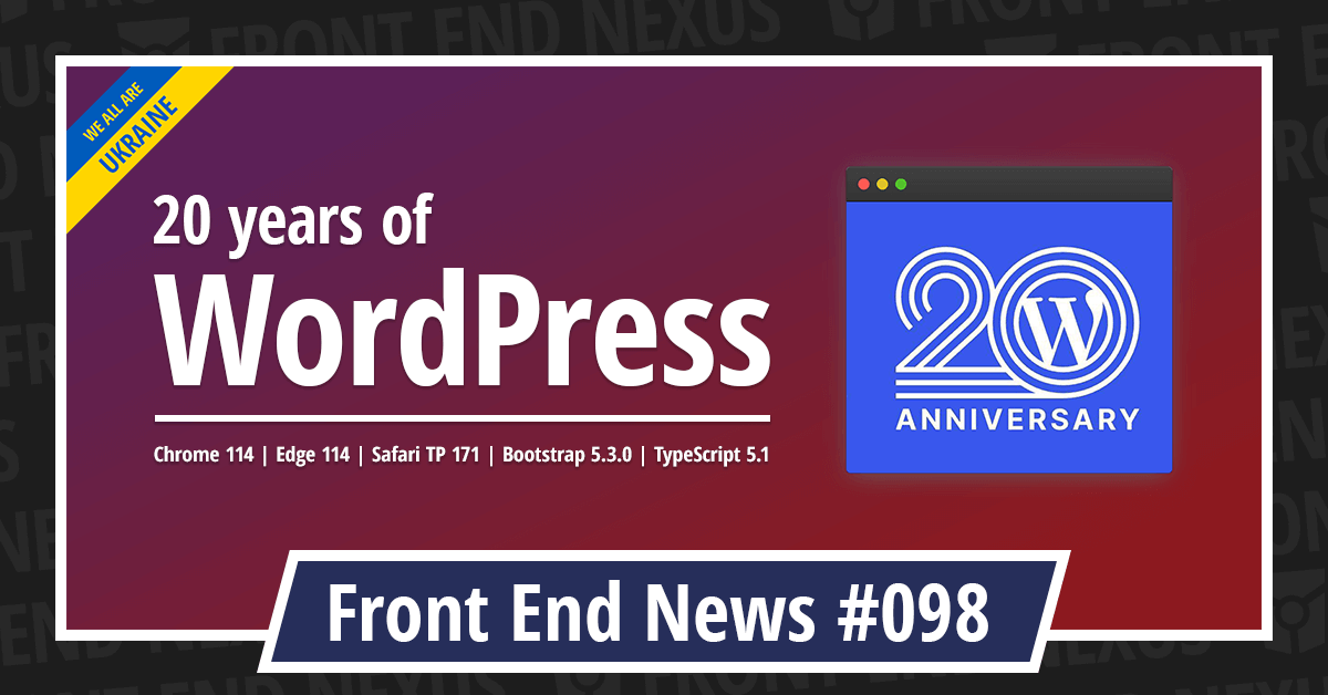 Banner for Front End News #098