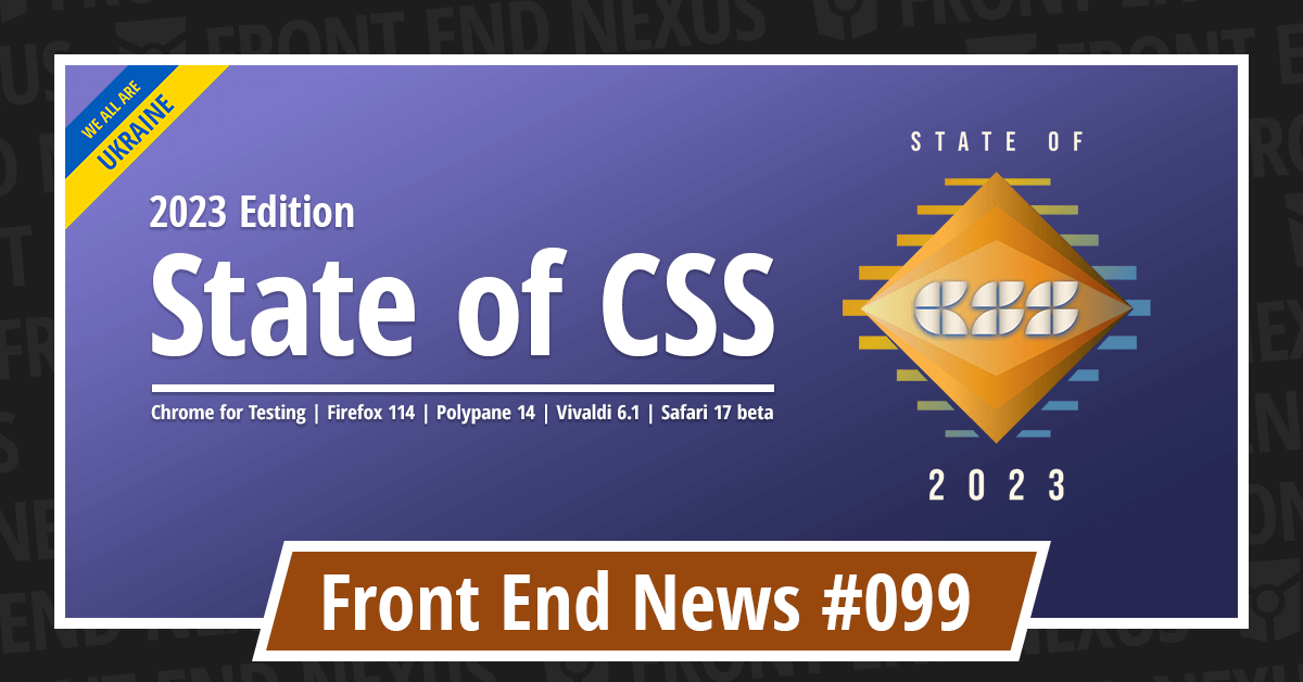 Banner for Front End News #099