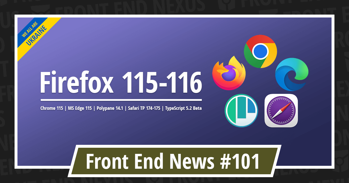 Banner for Front End News #101