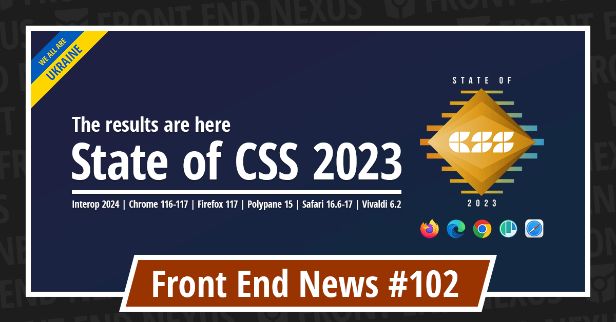 Banner for Front End News #102