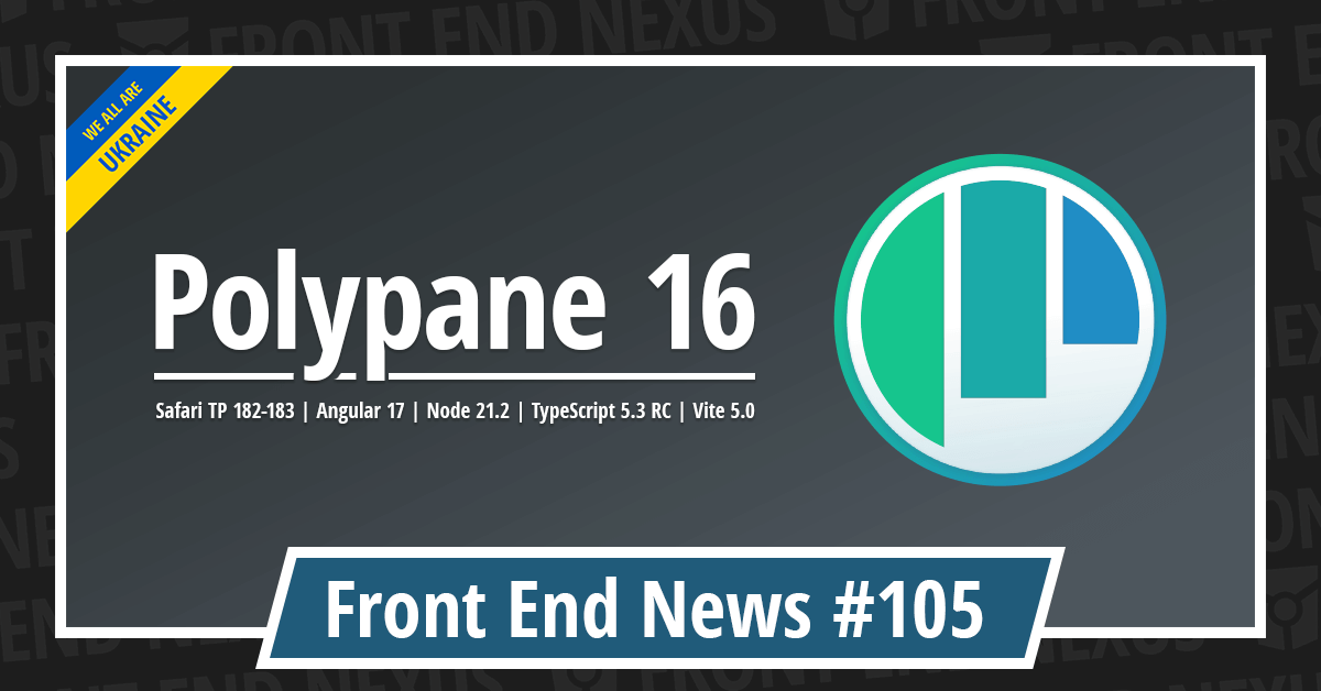 Banner for Front End News #105