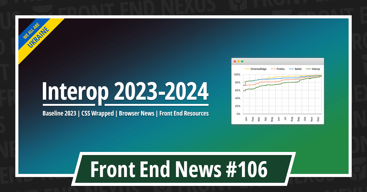 Banner for Front End News #106