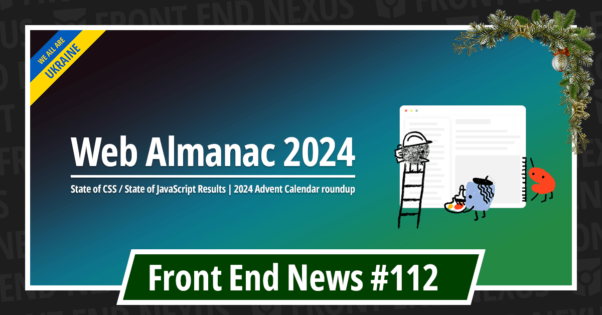 Banner for Front End News #112