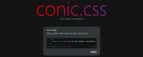 Cover for Conic.css
