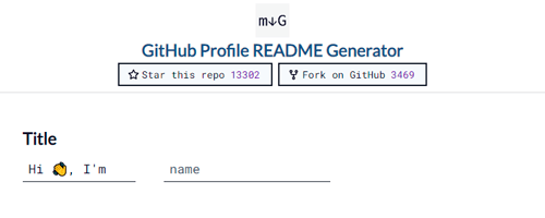 Cover for GitHub Profile README Generator
