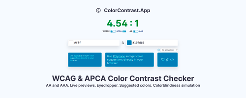 Cover for Color contrast checker