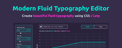Cover for Modern fluid typography editor