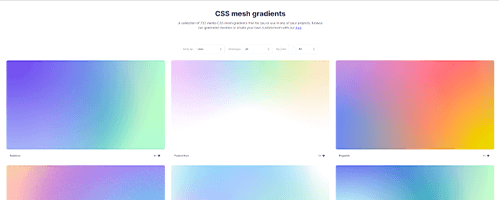 Cover for CSS mesh gradients